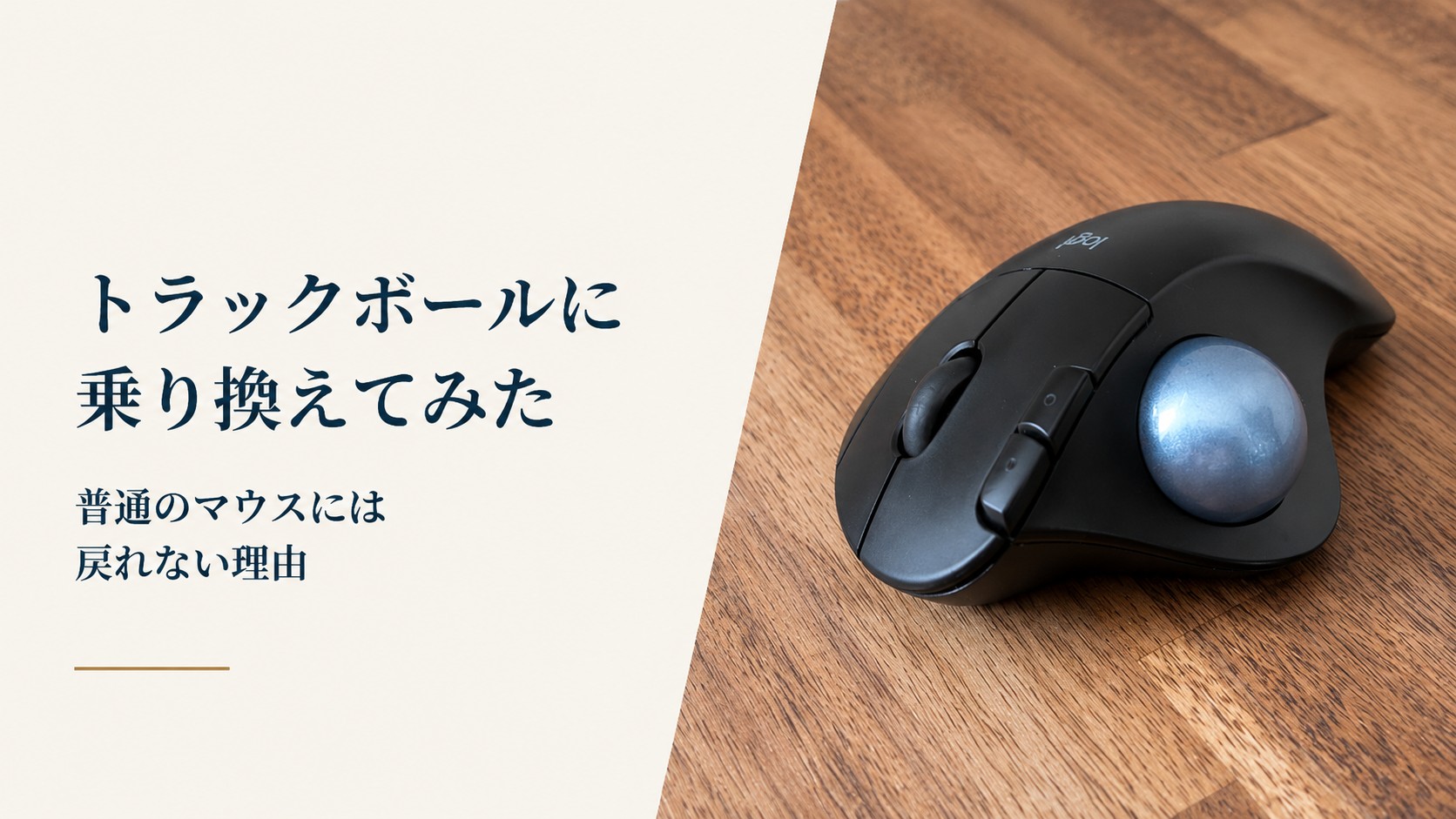 トラックボールに乗り換えてみた 普通のマウスには戻れない理由